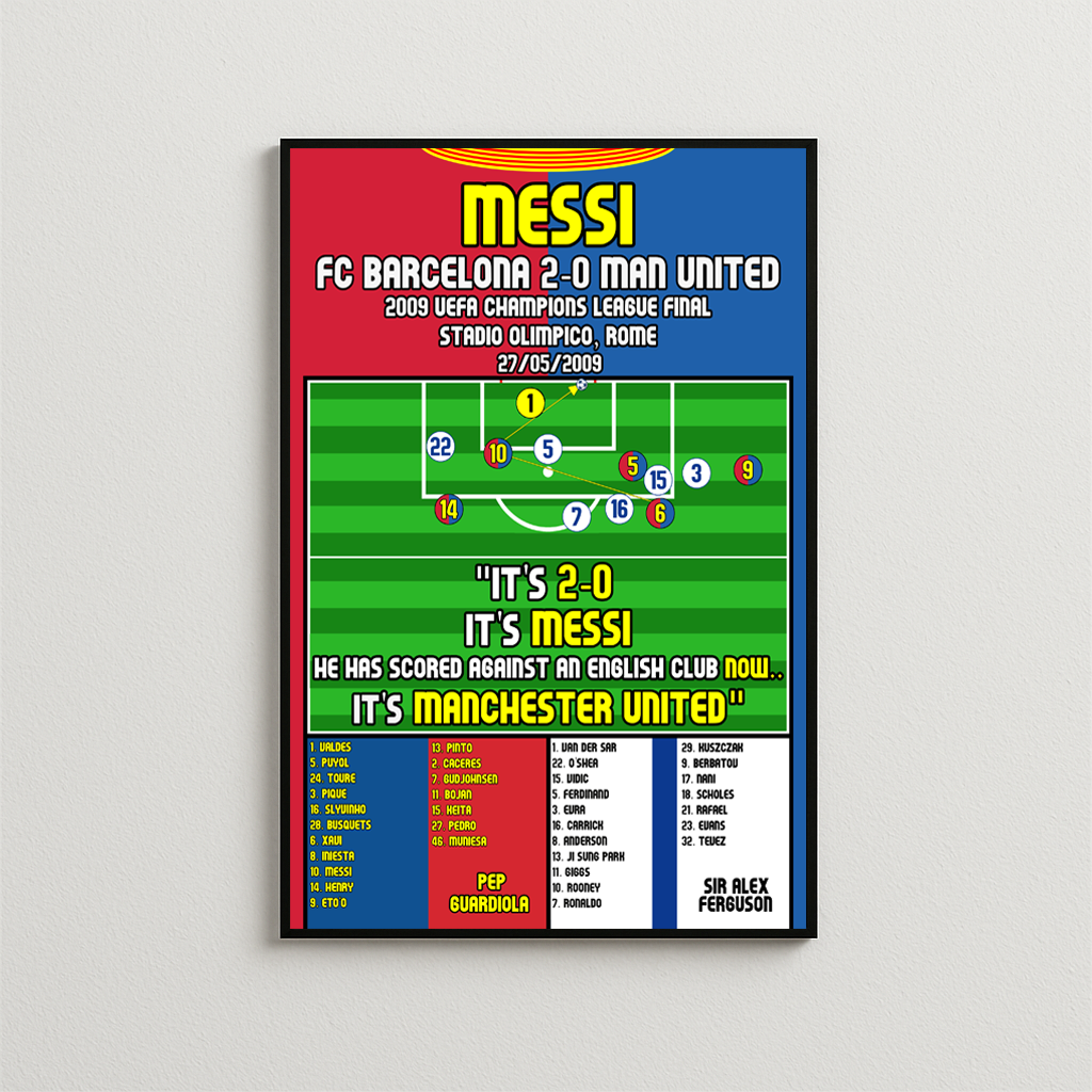 Lionel Messi vs Manchester United - 2009 UCL Final