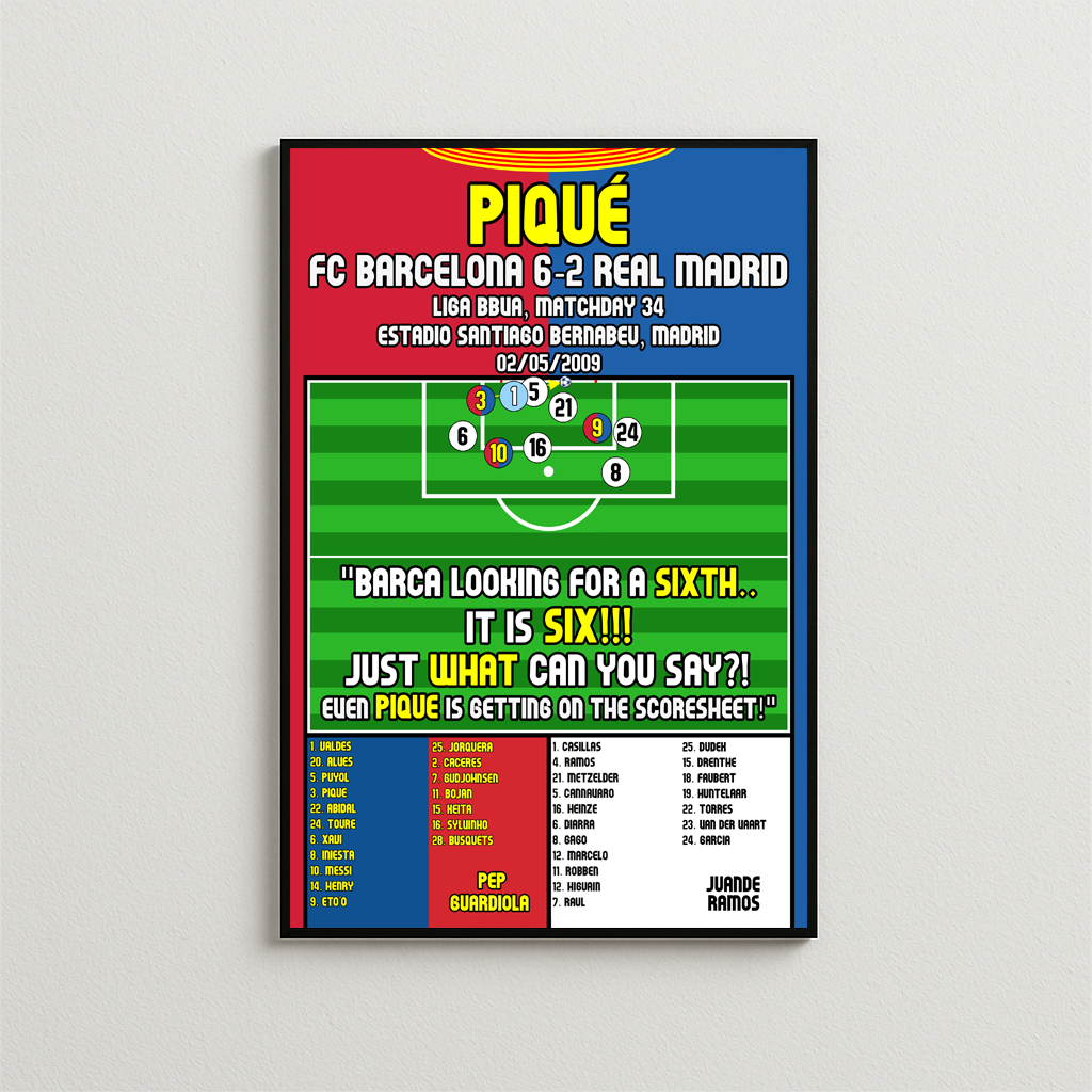 Pique vs Real Madrid - 2008/09